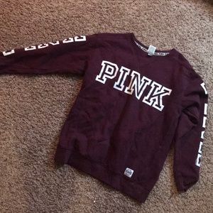 Maroon PINK crew neck
